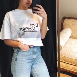 Cropped Lost Coconut Graphic Tee